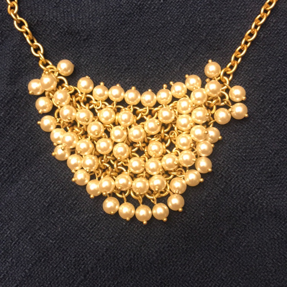 J.Crew pearl bib necklace